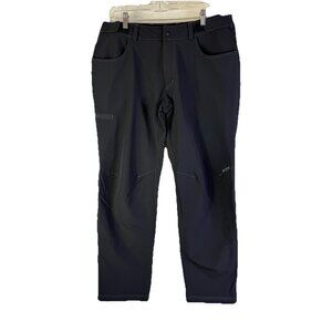 Kliim Soft Shell Pants Nylon Black Spell out Zip Pockets